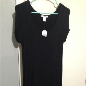 Black jersey dress